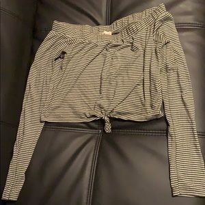 Off the shoulder crop top